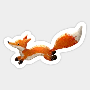 Toby the Fox Running Sticker